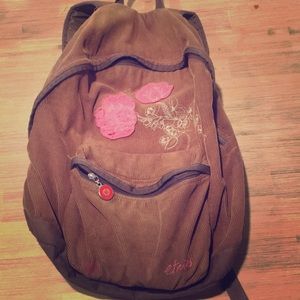 🌺 Flower corduroy backpack 🎒